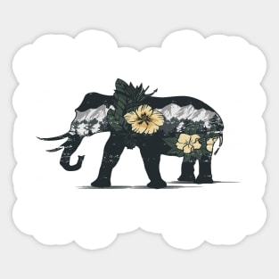 Elephant WildLife Sticker